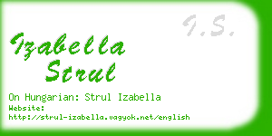 izabella strul business card